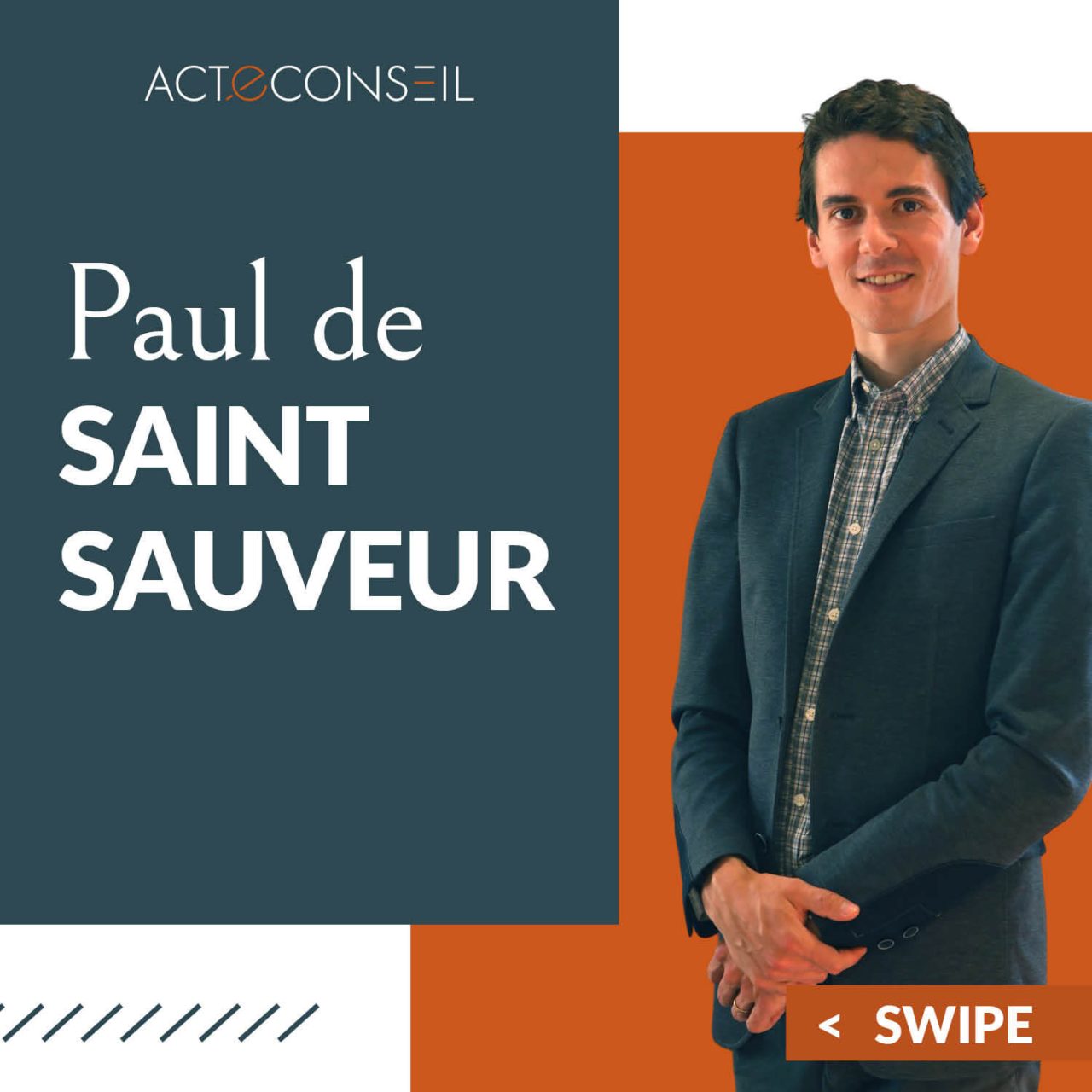 Portrait de Paul de Saint Sauveur, notaire chez ACTÉ CONSEIL à Angers.