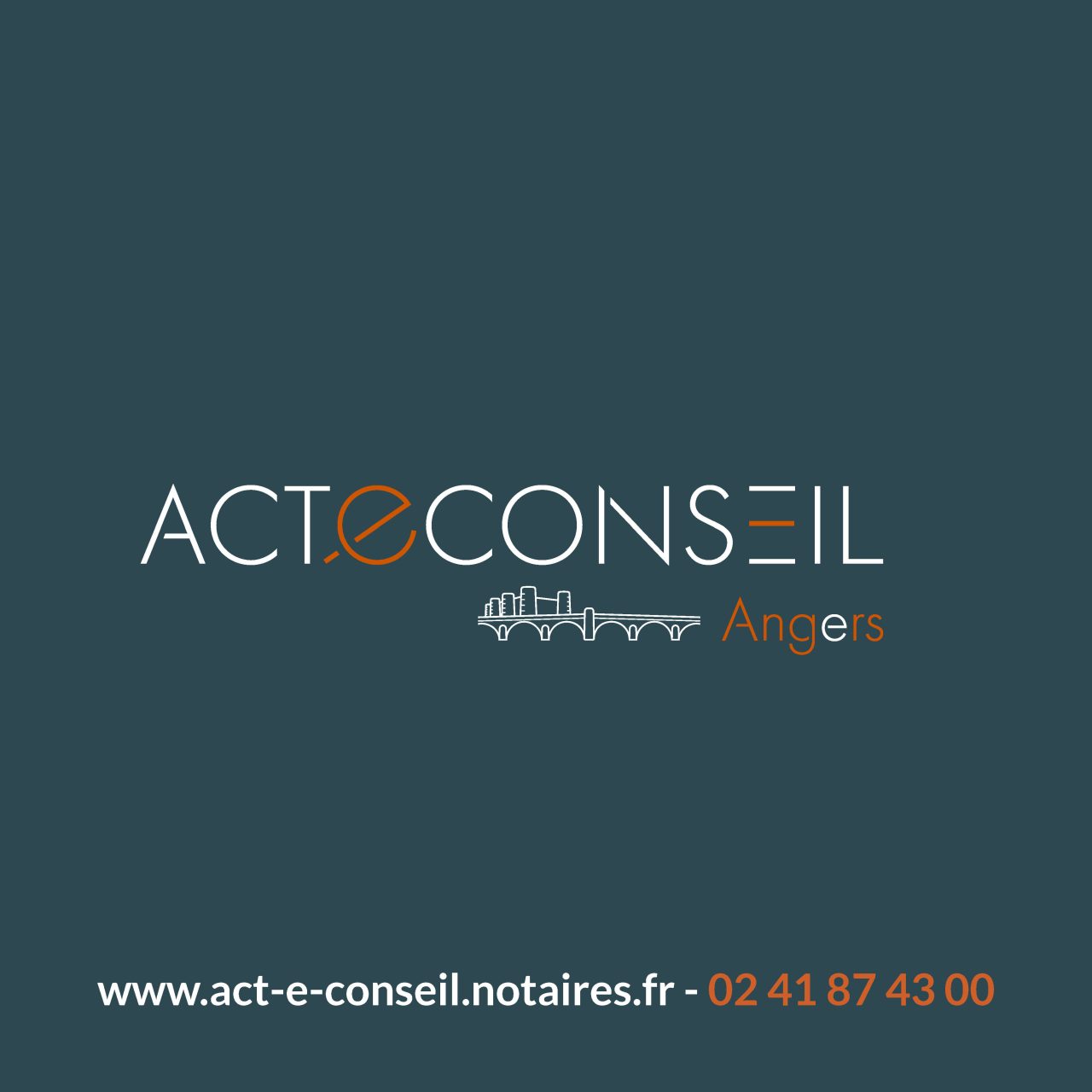 Logo et coordonnées d'ACTE CONSEIL Angers